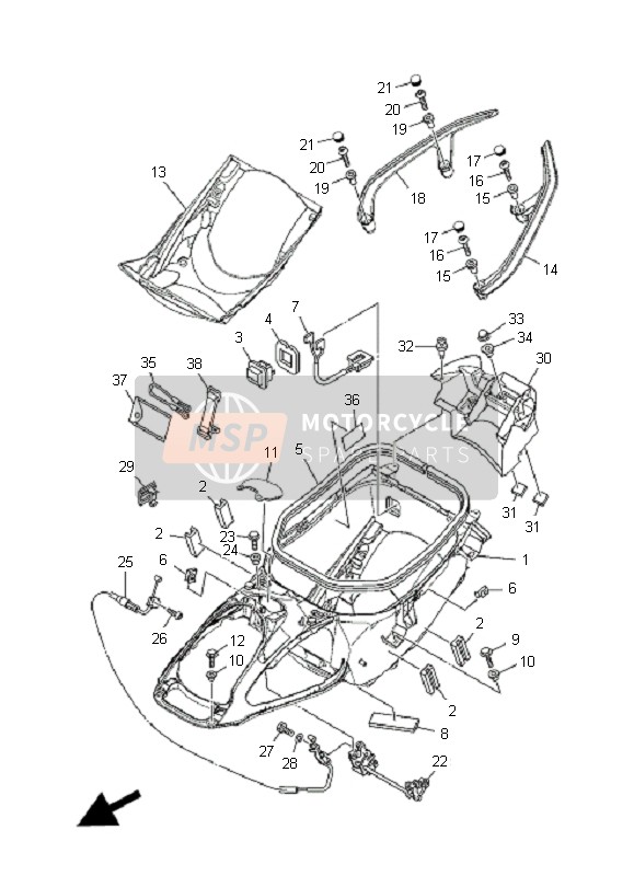 903870806800, Collerette, Yamaha, 4